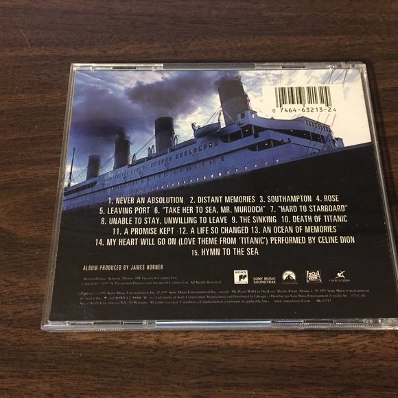 Titanic: Movie Soundtrack by James Horner CD, Nov-1997, Sony Music - Picture 2 of 4